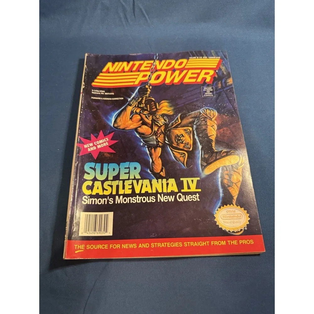 Nintendo Power Magazine Volume 32 Super Castlevania IV With Poster & Inserts!